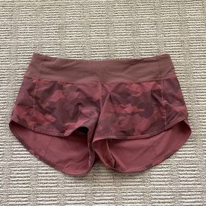 Lululemon speed up low rise short 2.5in size 6